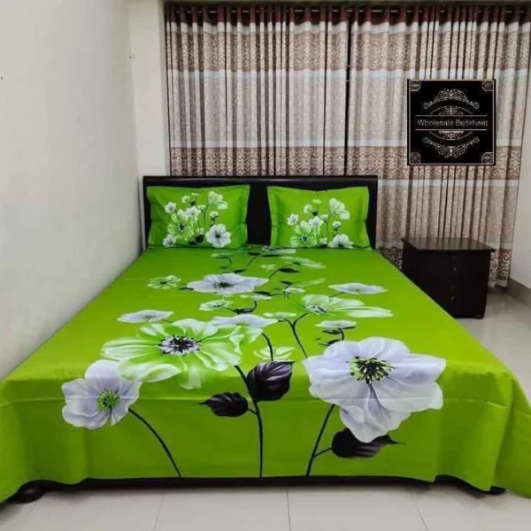 Digital Home Tex Luxury Panel Cotton Bed Sheet King Size – 10007